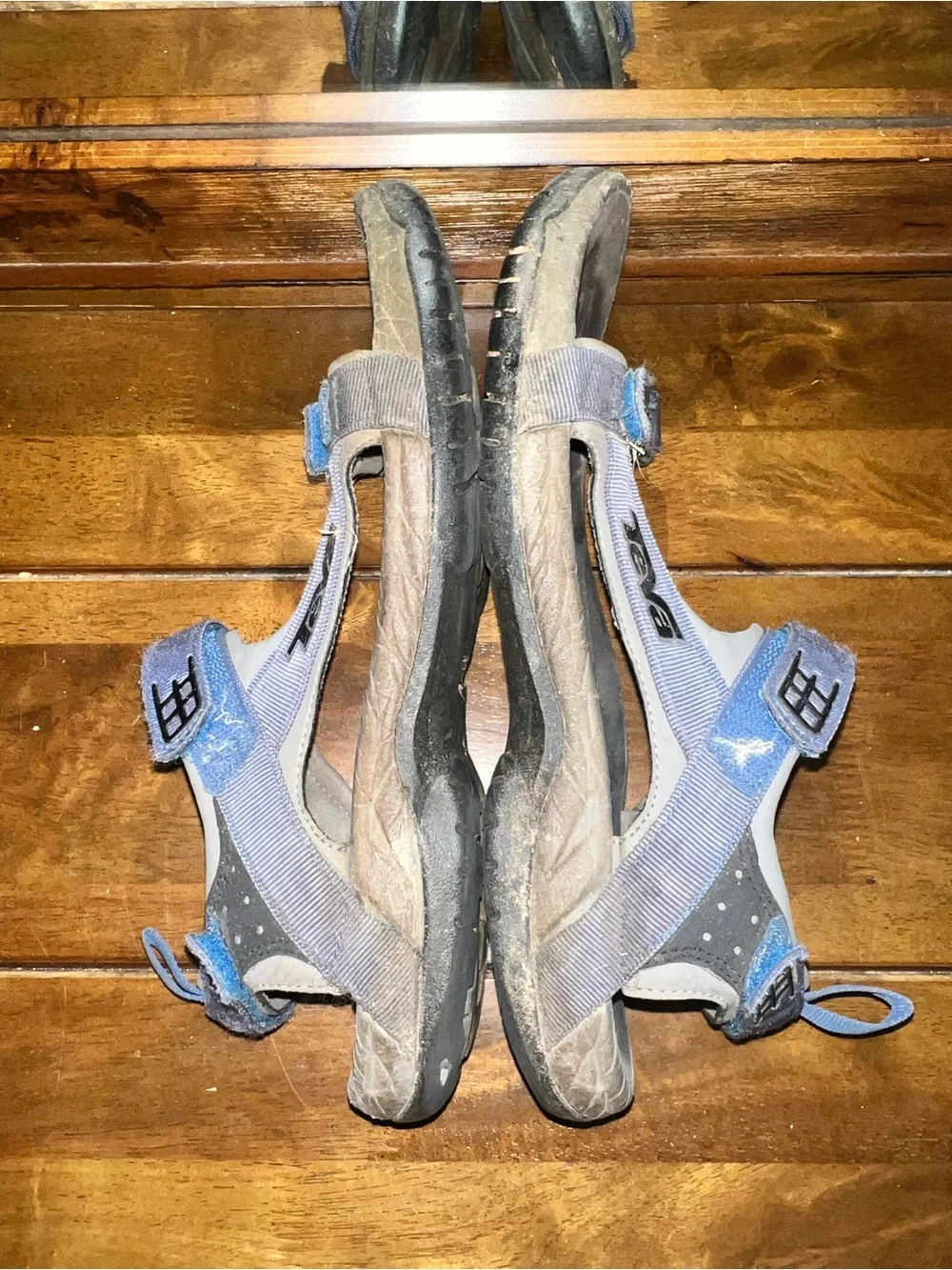 Teva Light Blue Gray Strappy Outdoor Sandals